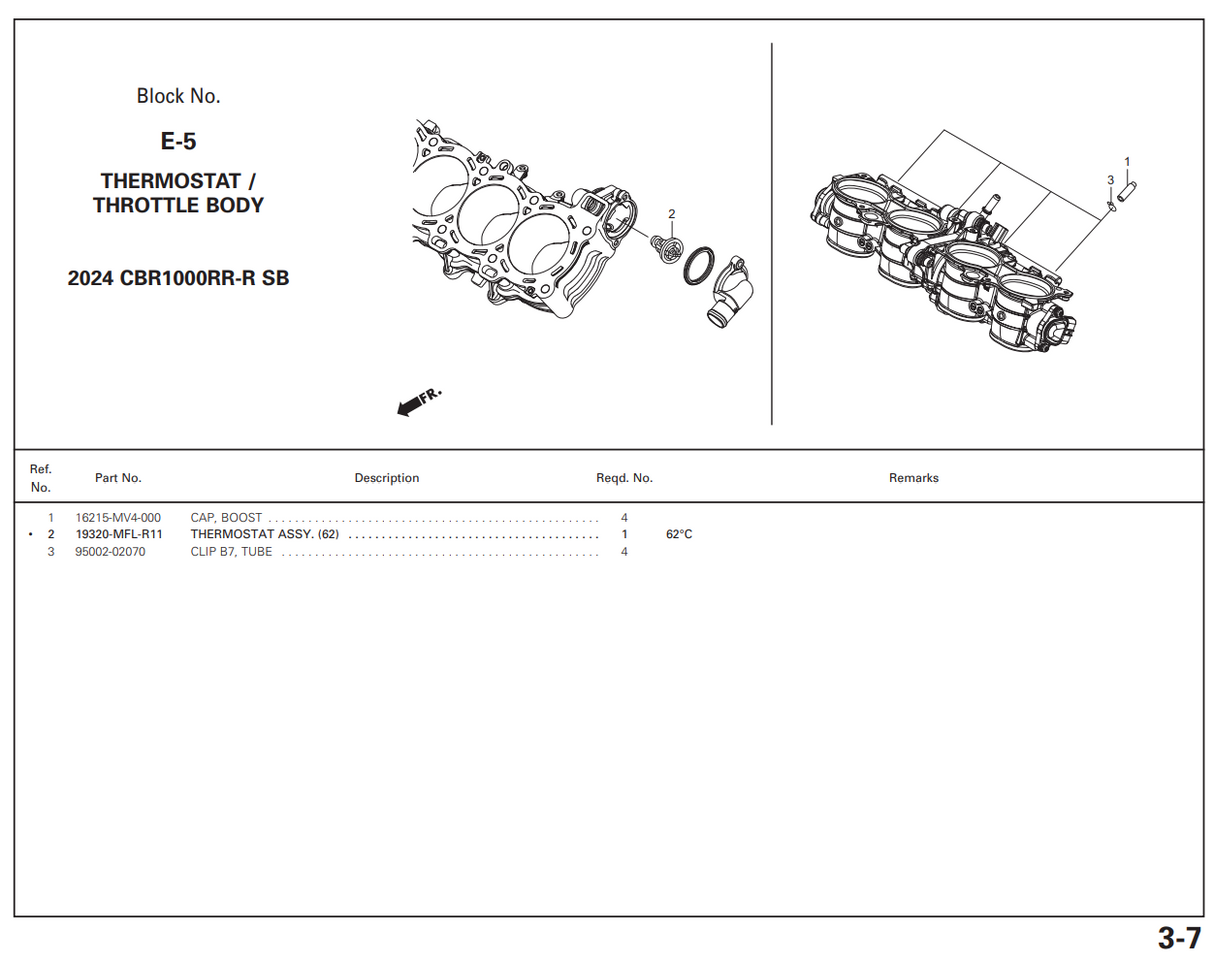 HRC Thermostat - Honda CBR1000RR-R SP (SC82)