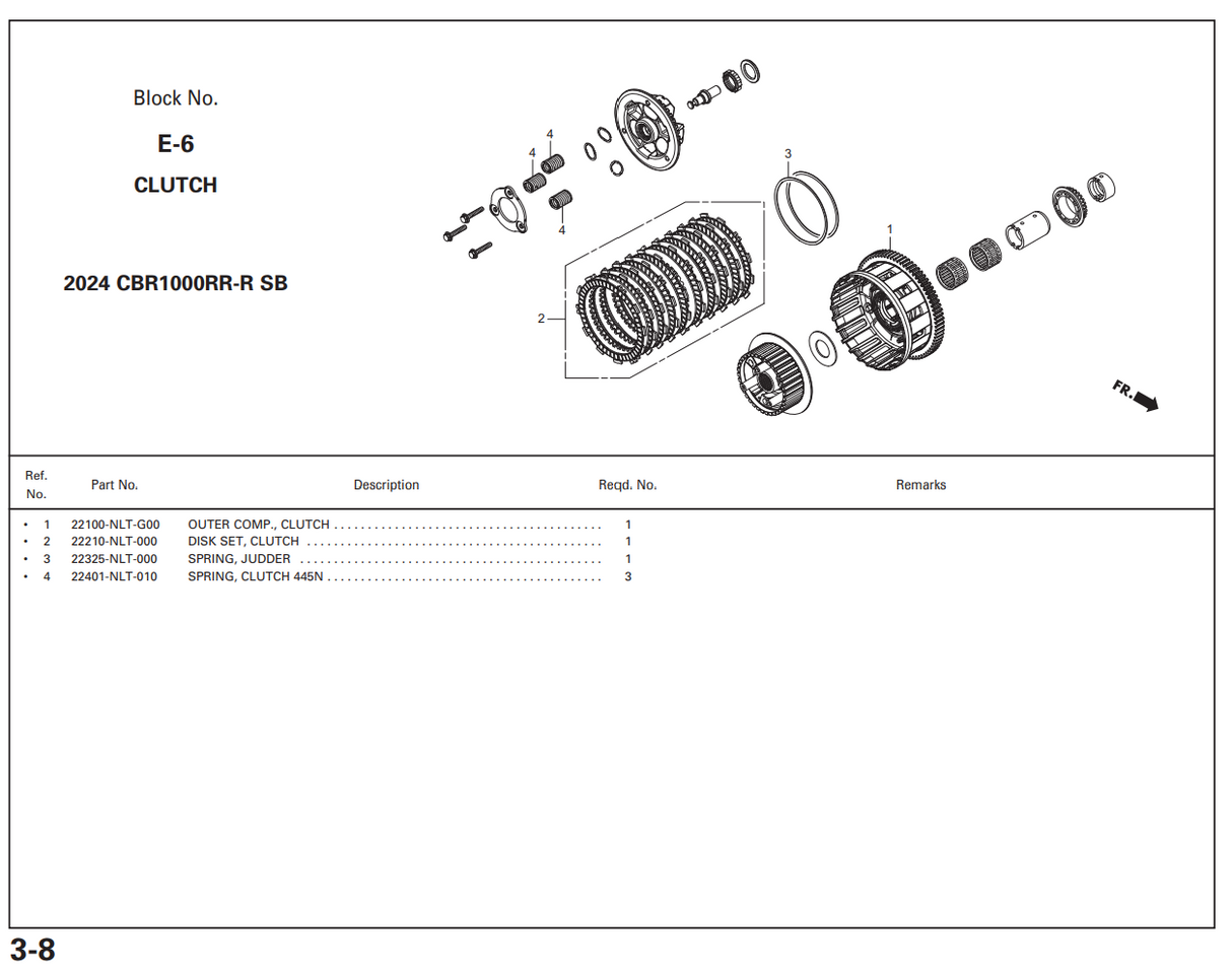HRC Outer Clutch Comp. - Honda CBR1000RR-R SP (SC82)