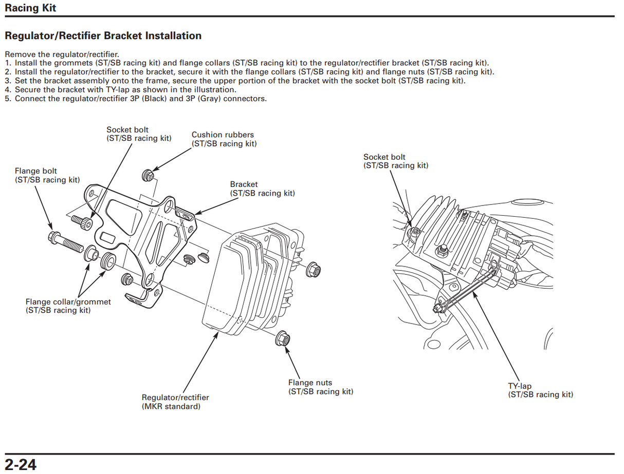 HRC Regulator Stay / Mount - Honda CBR1000RR-R SP (SC82)