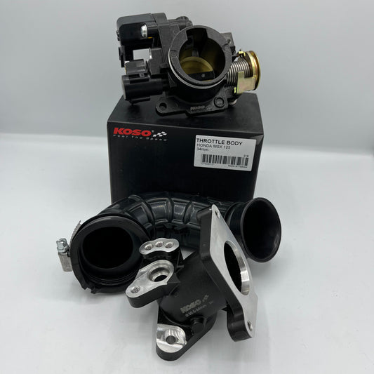 Koso 34mm Throttle Body/Intake Manifold - Honda Grom / Monkey